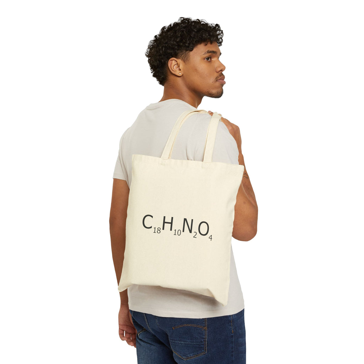 Eco-Friendly Cotton Canvas Tote Bag with Unique CHN0244 Design