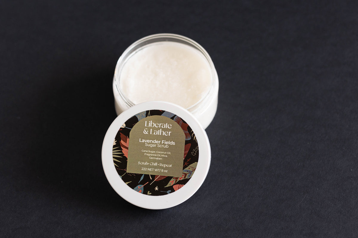 sugar scrub the scent it is lavender 